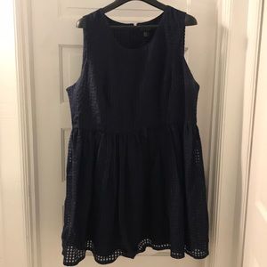 BLUE CHECKERED DRESS